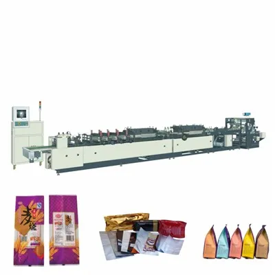 Maszyna do produkcji torebek z 4 bokami i środkowym uszczelnieniem